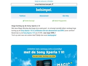 Alleen vandaag!