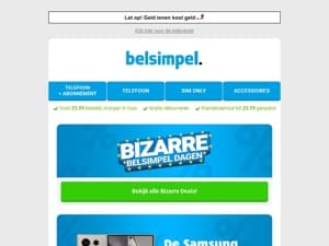 Bizar veel voordeel!