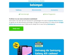 Exclusieve weekdeals!