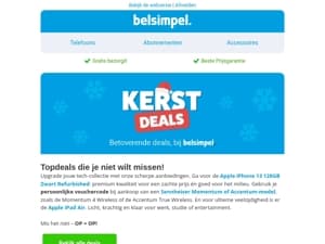 Kerst bij Belsimpel!