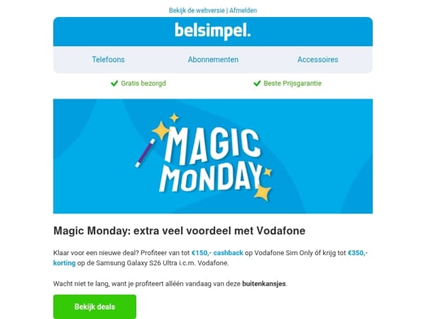 Magic Monday: kies je Vodafone-deal!