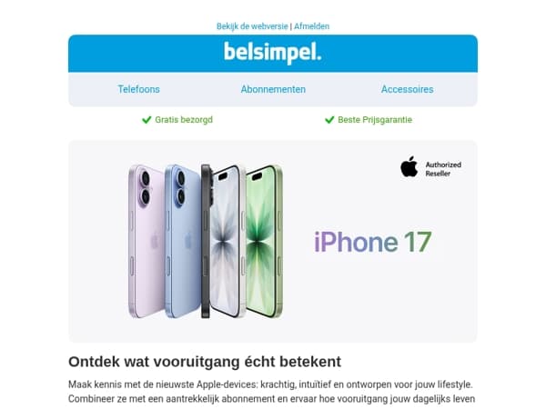 Pre-order de iPhone 17 nu!