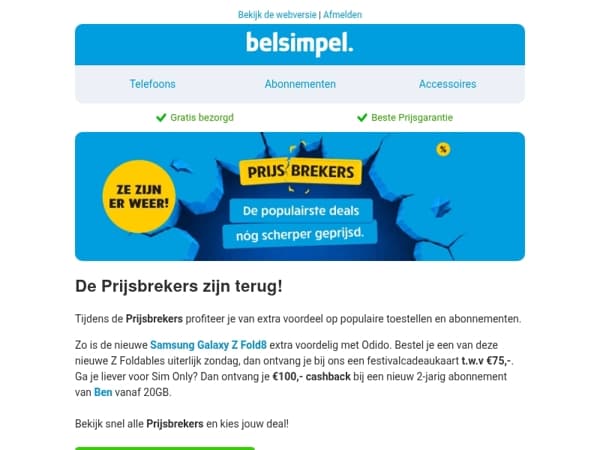 Tot €1.079,- voordeel op de nieuwe Galaxy Z Fold8 met Odido!