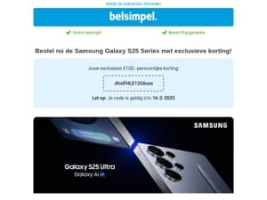 Bestel de nieuwe Samsung Galaxy S25 Series!
