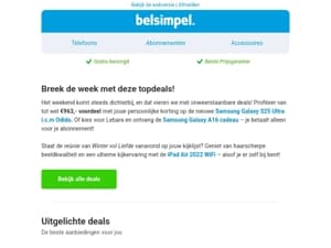 Speciaal voor jou: de beste deals van deze week!