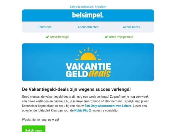 Wegens succes verlengd!