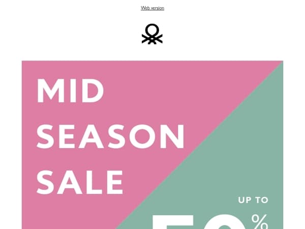 The Mid Season Sale is here: up to 50% off