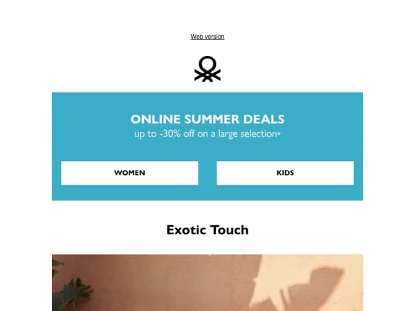An exotic-style summer