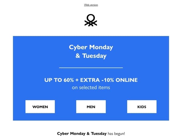 Cyber Monday is here: up to 60% off + an extra -10% off