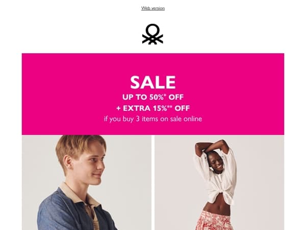 Sale: final days up to 50% off