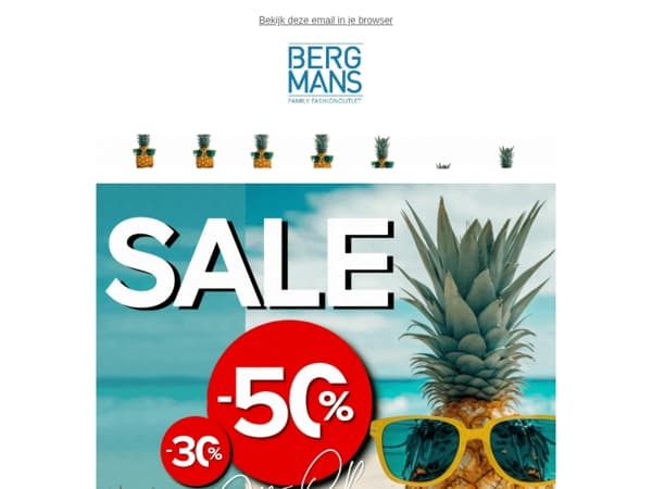 Vanaf nu in de winkel SALE -50%!