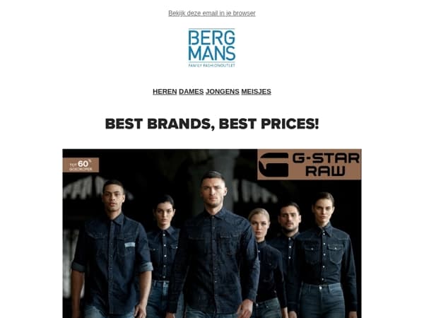 Shop met korting het stoere merk-> G-Star RAW