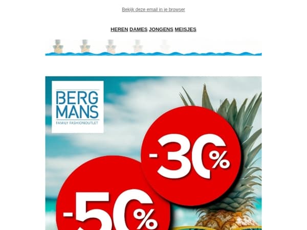 SALE!🚨 -30% & -50% EXTRA korting