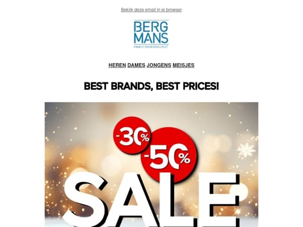 SALE!🚨 -30% & -50% EXTRA korting