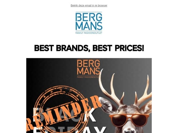 Vergeet onze Black Friday Deals niet!