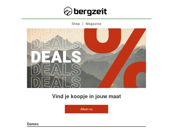 XXL Korting bij de matenverkoop 💥