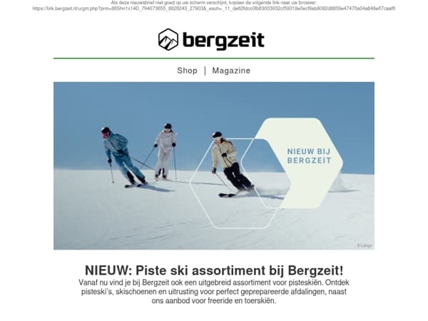 ⛷️NIEUW! Piste ski assortiment bij Bergzeit.