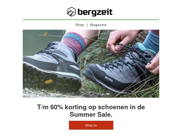 Schoenen Sale! Kortingen t/m 60%.