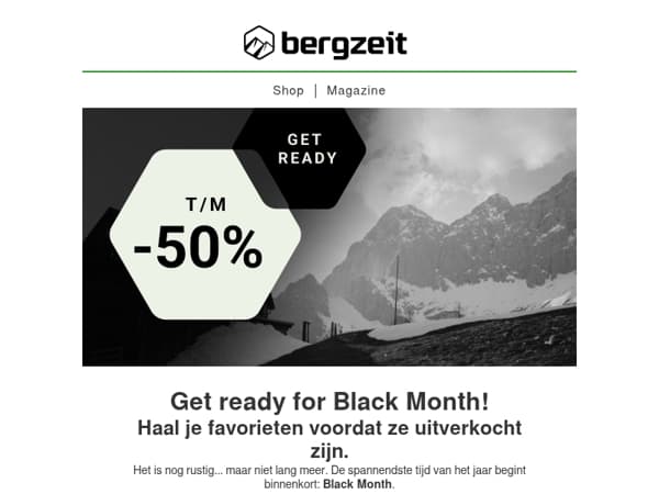 Het aftellen is begonnen - bespaar nu al tot 50%🖤