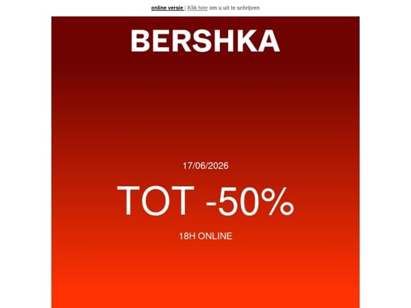 SALE TOT -50%. Zet je mandje klaar. 🛒