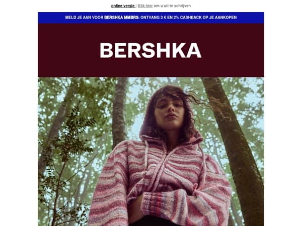 De nieuwe BERSHKA ACTIVE drop wacht buiten op je.