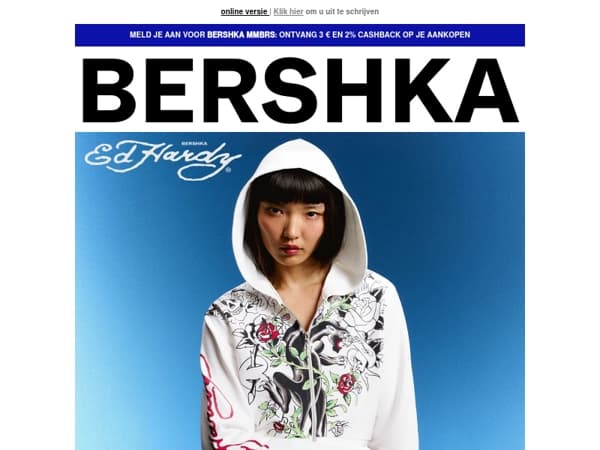 ED HARDY x BERSHKA: de Y2K is terug 🌹