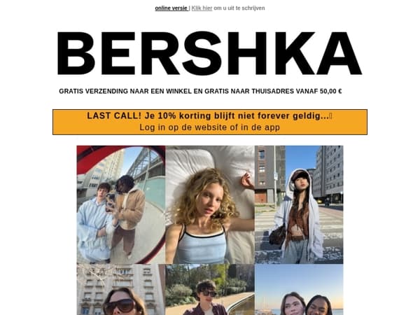 Je bent binnen en deze 10% korting is voor jou