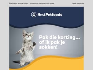 Honden en katten smullen… en jij profiteert!