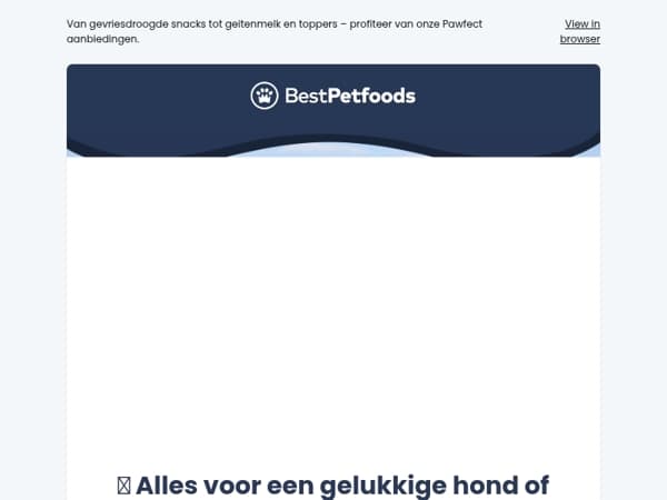 Ontdek Pawfect: natuurlijke favorieten nu extra voordelig