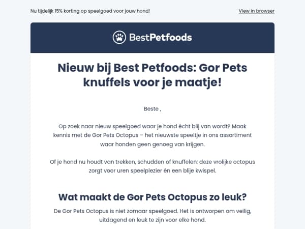 Nieuw: Gor Pets speelgoed 🐙 jouw hond gaat dit geweldig vinden 🐶
