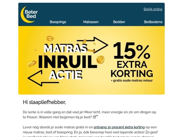🌸 Tijd voor een nieuw matras?