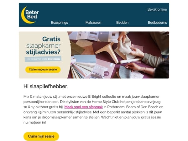 Ontvang gratis slaapkamer stijladvies...