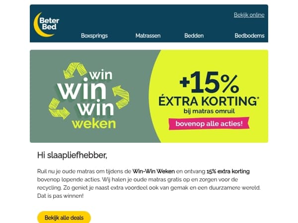 Wat is jouw oude matras jou nog waard?