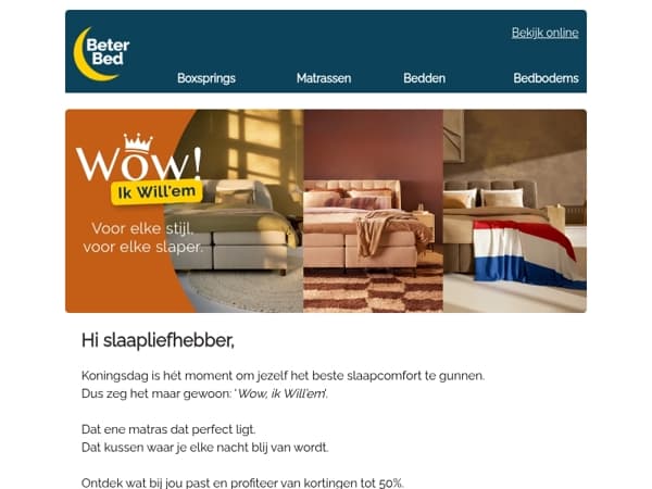 Slaap jij al als een koning?