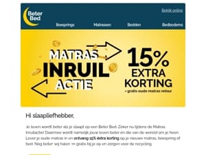 ♻️ Onze matras inruilactie is weer van start!