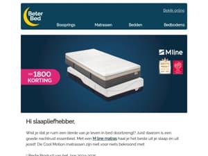 Met een M line matras haal je het beste uit je slaap én uit jezelf
