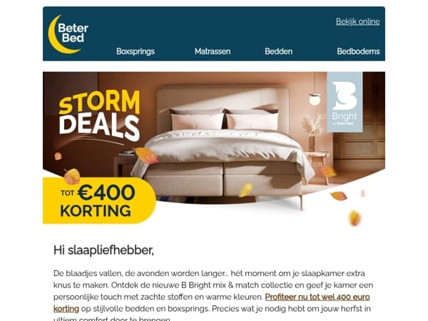 Ontwerp jouw droombed nu tot 400,- korting