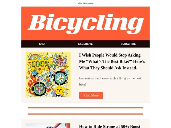 I Wish People Would Stop Asking Me “What’s The Best Bike?” Here’s What They Should Ask Instead.