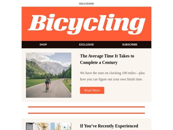 The Average Time It Takes to Complete a Century