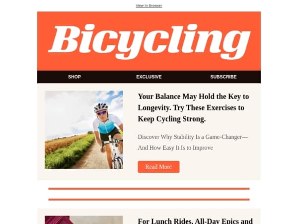 Your Balance May Hold the Key to Longevity. Try These Exercises to Keep Cycling Strong.