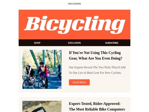 If You're Not Using This Cycling Gear, What Are You Even Doing?