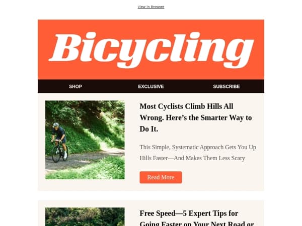 Most Cyclists Climb Hills All Wrong. Here’s the Smarter Way to Do It.