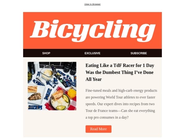 Eating Like a TdF Racer for 1 Day Was the Dumbest Thing I’ve Done All Year