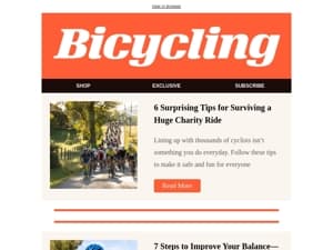 6 Surprising Tips for Surviving a Huge Charity Ride