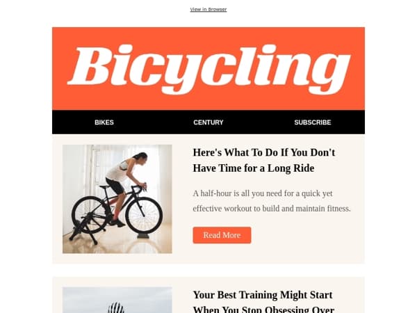 Here's What To Do If You Don't Have Time for a Long Ride