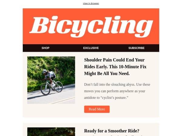 Shoulder Pain Could End Your Rides Early. This 10-Minute Fix Might Be All You Need.