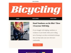 Hand Numbness on the Bike? These 3 Exercises Will Help.