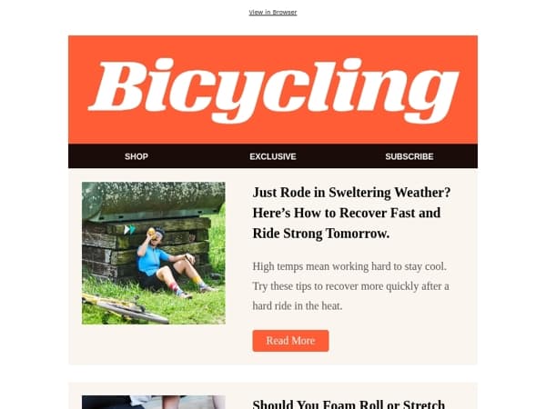 Just Rode in Sweltering Weather? Here’s How to Recover Fast and Ride Strong Tomorrow.