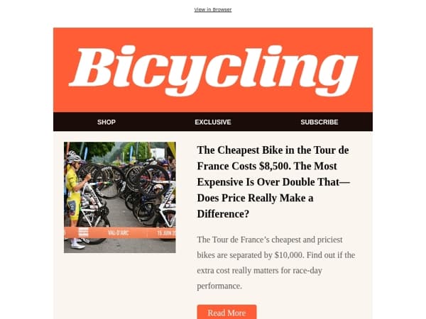 There is a $10,000 Difference Between The Tour de France’s Cheapest and Priciest Bikes. Does It Matter?