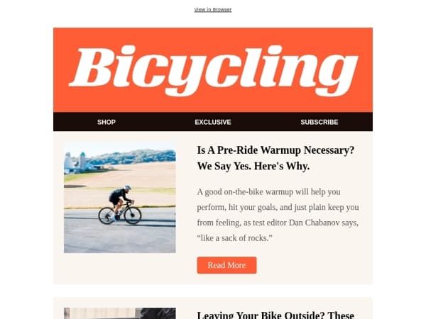 Is a Pre-Ride Warm-Up Necessary? We Say Yes—Here's Why.